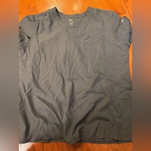 Med Couture Black Women's Short Sleeve Scrub Top